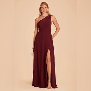 Birdy Grey One-Shoulder Wine Dress